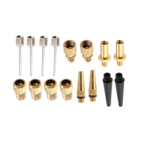 X Autohaux 1 Set Universal Bicycle Tire Valve Adapters With Inflation Needles Tapered Nozzles For Bicycle Inflation Devices #TOP9