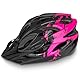 LustLocke Fahrradhelm Kinder, Verstellbarer Kinderhelm für Jungen und Mädchen im Alter von 5–13 Jahren, Multisport-Kinderhelm (50–55cm), Sicherheitshelm für Fahrrad, Roller, Skating (Rosa)