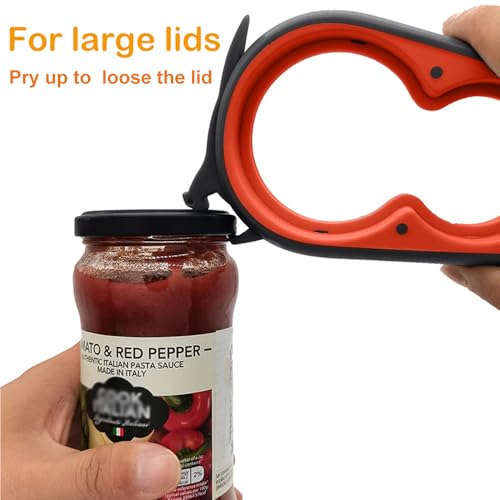 Image of Jar Opener for Weak Hands, 5 in 1 Bottle Opener for Seniors with arthritis
