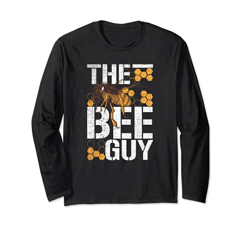Beekeeper and Honey Bee Expert The Bee Guy Beehive Apiary Long Sleeve T-Shirt