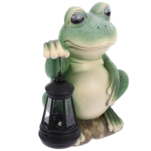 Lampe solaire extérieure grenouille animant vos soirées d'été sur la terrasse ou au jardin
