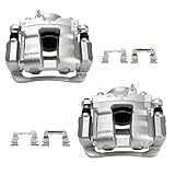 TRQ Front Brake Caliper Set Compatible with 2011-2015 Hyundai Sonata 2011-2016 Kia Optima