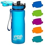 ✔️ AUSLAUFSICHER: Die Sport Trinkflasche für Kinder kann, dank des auslaufsicheren 1-Klick Verschlusses mit nur einer Hand geöffnet werden und ist als Trinkflasche für Kindergarten oder Schule geeignet.