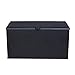 KOOLWOOM Deck Box, 120-Gallon Patio Outdoor Plastic Storage 47.2" L x 24.01" W x 24.80" H Waterproof Black