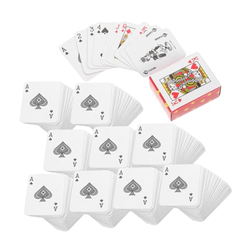 SKISUNO 24sätze Mini-Spielkarten Unterwegs Kleines Kartenspielzeug Lustiges Spielkartenpaket Miniatur-dekor in Großen Mengen Spiel Für Hause Für