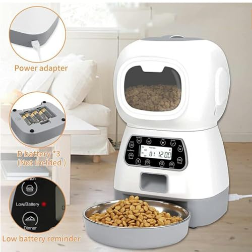 Alimentador Automático Cães Gatos Pets Programável Comedouro Smart