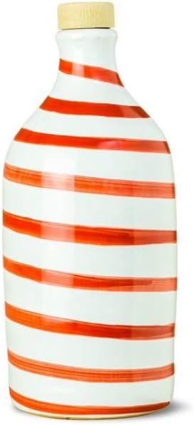Muraglia Extra Virgin Olive Oil Hand Painted Capri Red Bottle 500ml
