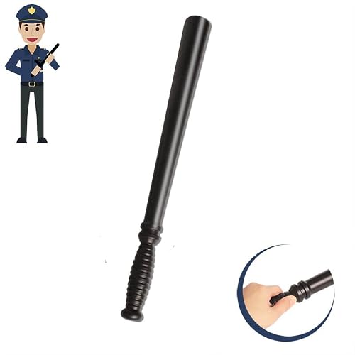 BinaryABC Police Baton Stick Weapon Costume Batons Prop,Halloween Police Adult Costume Cosplay Accessory,21inches