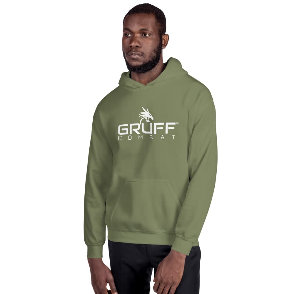 Gruff CombatUnisex Hoodie Unique Beautiful Design Military Green