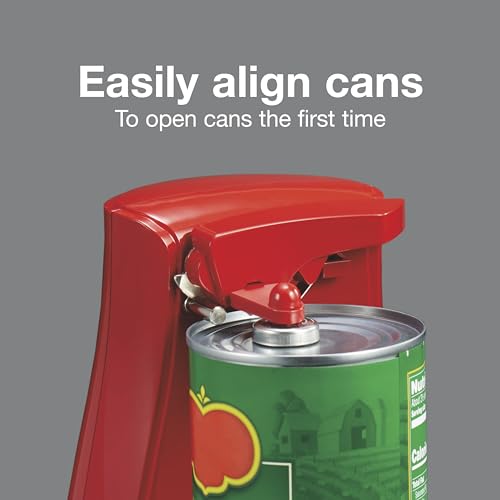 Proctor Silex Power Electric Automatic Can Opener for Kitchen with Knife Sharpener, Twist-Off Easy-Clean Lever, Cord Storage, Red (75226) - Image 6