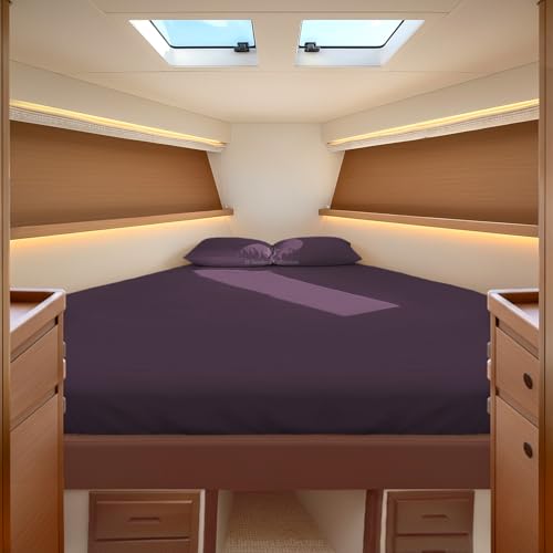 JS Sanders Egyptian Cotton XL-V Berth Sheet Set, Plum