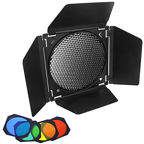 Godox Barn Door BD-04 with Honeycomb Grid for 7