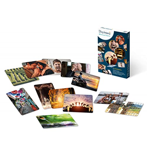 ENJOYART - Fotospiel - EIN Satz von 48 Postkarten zum Ausdrücken - Coaching - Persönliche Entwicklung - Therapie - Emotionale Intelligenz - Gesprächsspiel