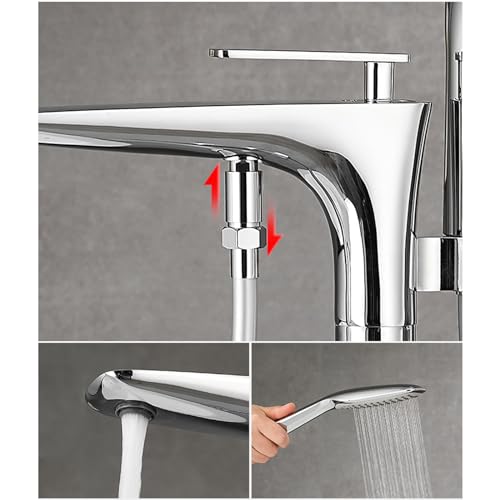 Mitigeur îlot baignoire orientable anti-éclaboussure