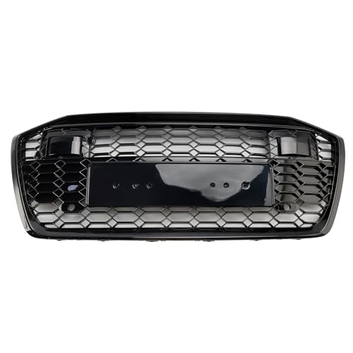 Artudatech Frontstoßstangengrill Frontgrill ABS Kühlergrill RS6 Style Front Grille Fit for A6 S6 2019-2023 W/Acc