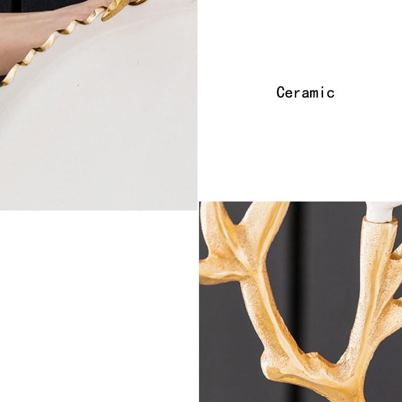 Light Luxury Creative Enamel Compartments Snack Plate Home Coffee Table Living Room Fruit