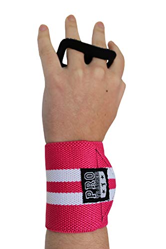 Luvas Crossfit Pull Up Couro Protetor Grip Crossfit (VERMELHO COM BRANCO, M)
