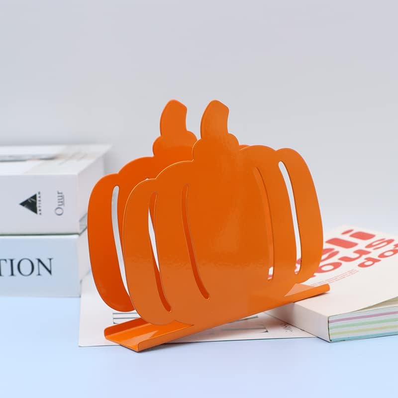Napkin Holders for Tables Fruit Vegetable Shape Napkin Holders Metal Napkin Stand Holder Freestanding Tissue Box for Kitchen Farmhouse Restaurant festival Party Table Decor (Pumpkin)