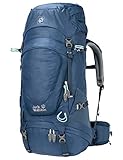 wolfskin highland damen Trekkingstockfixierung Jack Wolfskin Damen Highland Trail XT 45 Women Wandern Outdoor Trekking Rucksack, Leaf Dark Sky, Einheitsgröße
