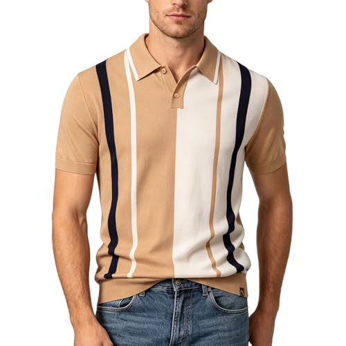 Polo pour homme coupe sportive et col rabattable imprimé tendance