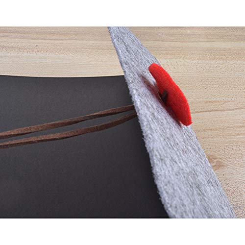 Álbum de fotos com capa de feltro STOBOK para livro de visitas de casamento e livro de memórias para