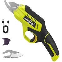 SnapFresh 4V Electric Pruning Shears with 4.0Ah Battery, Extra Blade, 1,500 Cuts per Charge, Tool-Free Blade Change