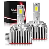 SILIVN D1S LED ヘッドライト ポン付け 輸入車対応 キャンセラー内蔵 車検対応 爆光 ホワイト 6500K 35W 純正HIDをLED化 DC12V車用 純正交換用 ポン付け 2個セット