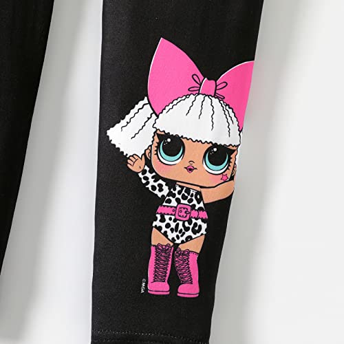 L.O.L. Surprise! Girls Leggings Doll Print Stretch Pants Footless Leggings Girls Athletic Leggings 5-12 Years4