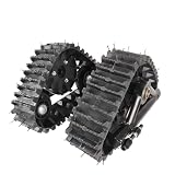 Ouyniei Snowmobile Rear Wheel Rubber Track Kit for Snow Sand Tracks Go Kart Winter Quad ATV UTV Buggy 23T Rear Axle Replacement Parts