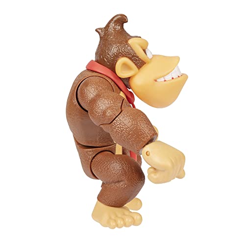 Super Mario Nintendo 6' / 15 cm große Donkey Kong Actionfigur mit beweglichen Funktionen, ideal zum Spielen und Ausstellen für Kinder und Sammler ab 3 Jahren