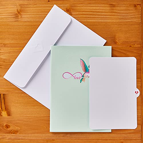 Lovepop Lovely Hummingbird Pop Up Card, 5X7-3D Greeting Card, Cards For Mom, Thinking Of You, Love Card #TOP6