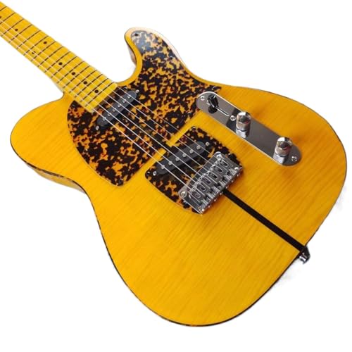 Guitare personnalisée manche érable double face instrument à motif tigre