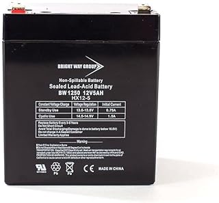 Bright Way Replacement Battery for 12V 5AH for MK ES5-12 Wheelchair Battery