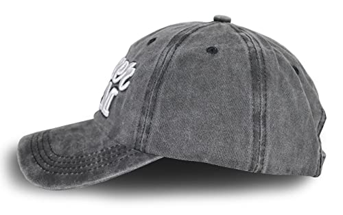 Image of Distressed Soccer Mom Baseball Cap for Women, Adjustable Washed Embroidered Sun Hat for Mama