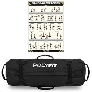 Classic Sandbag – Heavy Duty Workout Sandbag for Fitness with 8 Gripping Handles for Sand Bag Weight Training – Multiple Colors & Sizes