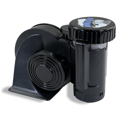 HornBlasters 12-Volt Black Compact Electric Truck Horn