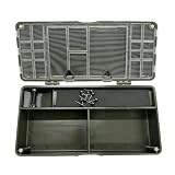 SeaKnight Karpfen Angelzubehör Box, leicht tragbare Tackle Box mit Rig Board, wasser- und staubfest Aufbewahrungsbox für Karpfenangeln