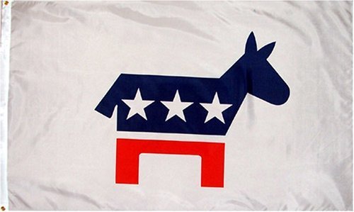 Other Flags Democrat Flag - 3 foot by 5 foot Polyester (NEW)
