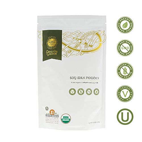 Druids Grove Soy Milk Powder Vegan ⊘ Non-GMO Gluten-Free OU Kosher Certified - 8 oz. - Thumbnail 2