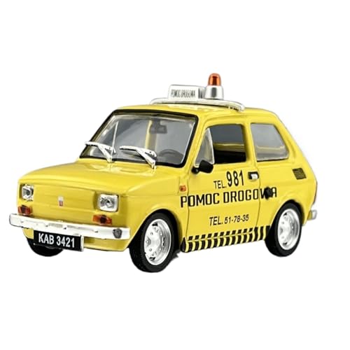 Veicoli Proporzionali 1/43 Per Il Servizio Assistenza Stradale Fiat 126P Modello Statico In Metallo Collezione Per Appassionati Di Display Mini Modello Di Auto