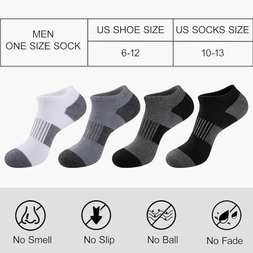 10 Pairs Ankle Socks Men Running Low Cut Socks Breathable Cushioned Casual Socks2