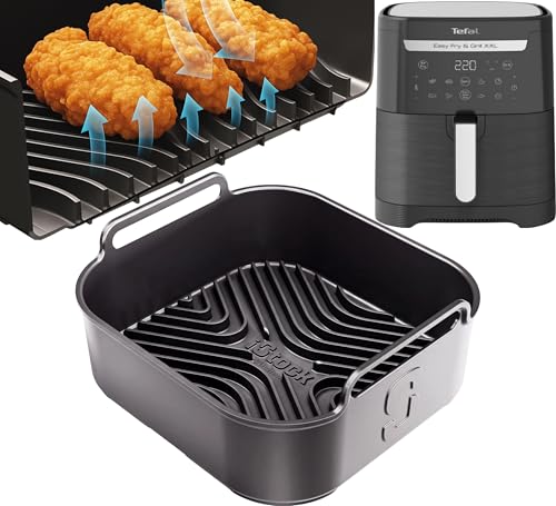 AirFlow Pro™ Tefal 6.5L Easy Fry Silicone Liner | Glove-Like Fit | 3mm Thick with 15mm Ridges for Airflow | Dishwasher Safe | Designed for Tefal 6.5L Air Fryer Accessories 1PC | by iStock Kitchen