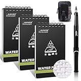 MOWEE Juego de 5 cuadernos impermeables de 3 x 5 pulgadas, cuadernos portátiles para todo tipo de clima, bloc de notas de policía de campo con 3 cuadernos pequeños en espiral, bolígrafo y bolsa de