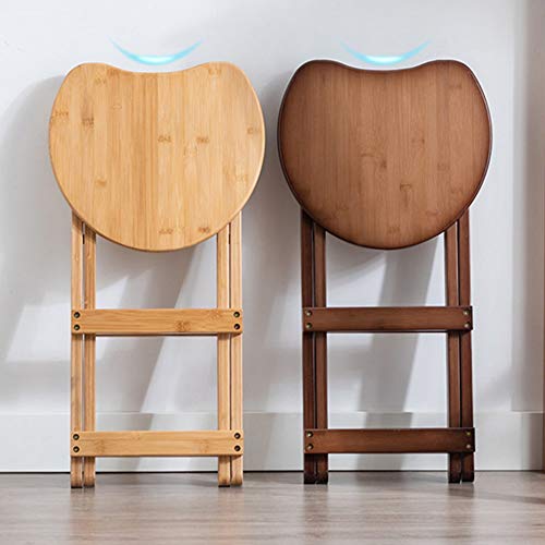 Shxf 24 Inch Folding Chair Wood Barstools Counter Height Stools Kitchen Dining Chair, High Pub Bar Stool For Counter/Home, Natural Wood #TOP4