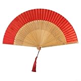 Éventail pliable élégant : cet élégant éventail pliable mesure 39 cm de large lorsqu'il est ouvert et 5 cm de long lorsqu'il est fermé, ce qui en fait un accessoire pour une utilisation manuelle et décorative lors de divers événements.