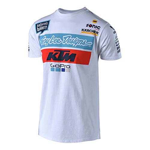 Troy Lee Designs 2018 KTM Team T-Shirt-White-S