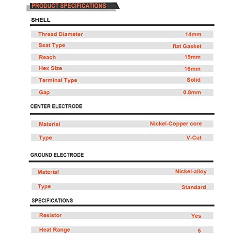 Hipa Rc12Yc Spark Plug Replace For Champion Rc12Yc Ngk Bk5Es Briggs & Stratton 491055 491055S 491055T Kohler 12 132 02 (4 Pack) #TOP6