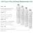 4-Pack Filter Kit Compatible with Watts Premier RO Pure Zero/Pure Plus