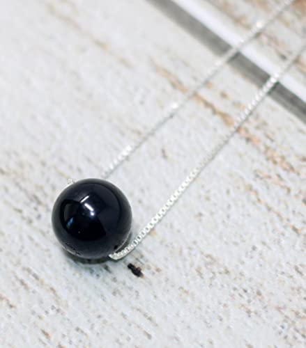 Black Onyx Silver Necklace | Element Of Zen Black Onyx Necklace | Black Onyx Stone Necklace | Black Onyx Bead Necklace For Men | #TOP13
