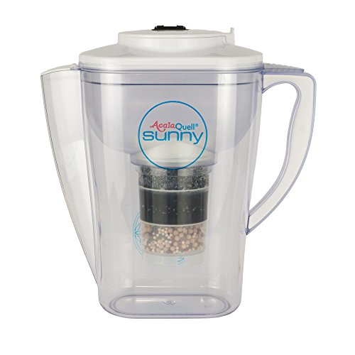 Wasserfilter AcalaQuell Sunny | Weiss | Aktivkohle Wasserfilter | Höchste Filterleistung - mehrschichtig | BPA u. BPB frei | ReNaWa® - Technology | Kreiert köstlich schmeckendes, wohltuendes Wasser